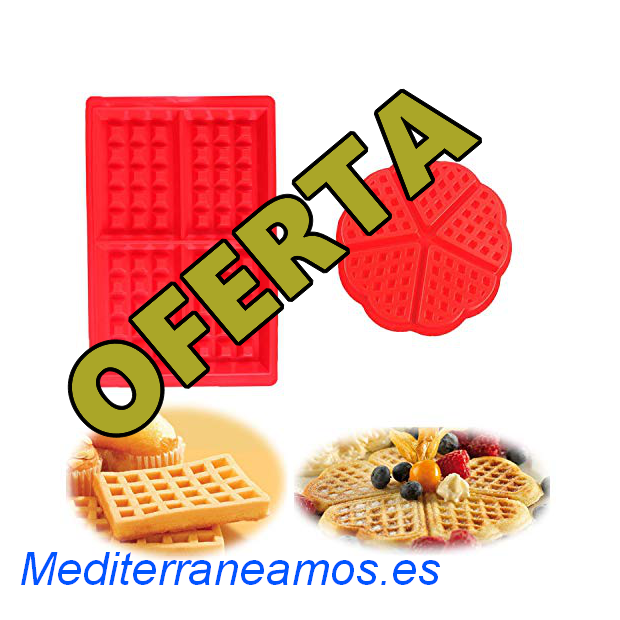 Magdalenas y Gofres Waflera con Moldes Antiadherentes Ousyaah Mini Plancha para Waffle Hacer Rosquillas Gofrera 350W de Potencia